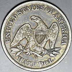 1858 O Seated Liberty Demi-dollar, Une Qualité Supérieure Originale Demi-dollar