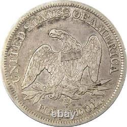 1858 S Demi-dollar assis de la Liberté XF Extrêmement Beau Argent SKUIPC7357