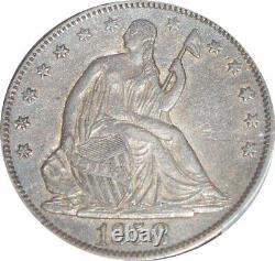1858 XF45, Demi-dollar à l'effigie de la Liberté assise, PCGS 42372702