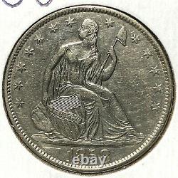 1858-o 50c Liberté Assise Demi-dollar (64389)