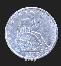 1858-o Demi-dollar à l'effigie de la Liberté assise ! En condition incroyable