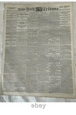 1858-o Demi-dollars Assis Au Presque Non Circulé Avec 1865 Journal De Guerre Civile