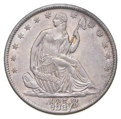 1858-o Liberté Assise Demi-dollar 3918