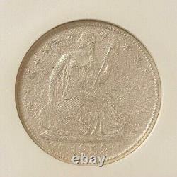 1858-o Liberté Assise Demi-dollar 50c Ss République Ncg Épave Effet Pièce