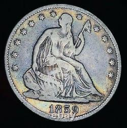 1859 O Seated Liberty Half Dollar 50c Ungraded Choice Good Silver Us Coin Cc9725
