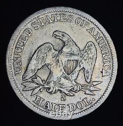 1859 S Seated Liberty Half Dollar 50c Ungraded Choice 90% Argent Us Pièce Cc17533