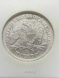 1859-o Assis Liberté Demi-dollar Ngc Effet Naufrage Ss République