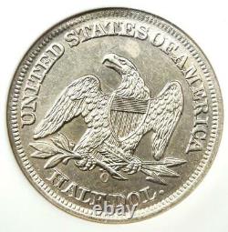 1859-o Liberté Assise Demi-dollar 50c. Ngc Ss Navigateur Au / Unc Détail