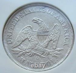 1859-o Liberté Assise Demi-dollar Rare Date Ngc Ss République Effet D'épave