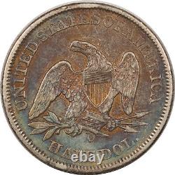 1859-o Liberty Assise Demi-dollar De Haute Qualité Exemple Circulé! Joli