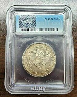 1859-o Siège Liberty Argent Demi-dollar 50c Pièce Au 58 Détails. Joli Ton