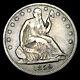 1859-s Siège Liberty Demi-dollar Argent - Pièce De Type Nice - #sw101