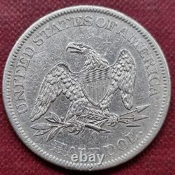 1860 Demi-dollar assis de Liberté 50c Grade supérieur XF AU #62112
