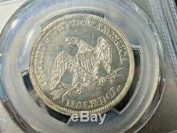 1860 P Liberty Seated Dollars Demi Pcg Originale Xf Detail Tuf Menthe P