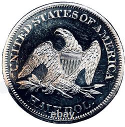 1860 Preuve, Seated Liberty Half Dollar, Pcgs Pf-63, Rareté-6.3, 325 Survive