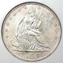 1860-o Liberté Assise Demi-dollar 50c. Ngc Certified Ss Republic Shipwreck Coin