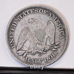 1860-o Liberty Assis Demi-dollar Ch Au Détails (#42561)