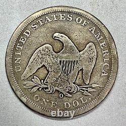 1860-o Sièged Liberty Dollar Nice Détail Abordable Type De Clé Pièce