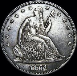 1861 Assis Liberté Demi-dollar En Argent - Type Coin Nice - # D529