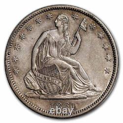 1861 Liberty Seated Half Dollar Au Sku#254763