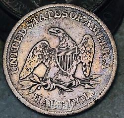 1861 O Demi-dollar à l'effigie assise de la Liberté 50C DATE DE LA GUERRE CIVILE Pièce de monnaie américaine en argent à 90% CC18953