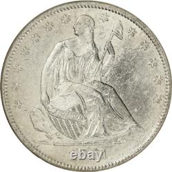 1861-O Demi-dollar à l'effigie de la Liberté assise, 50c, Effet d'épave NGC