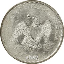 1861-O Demi-dollar à l'effigie de la Liberté assise, 50c, Effet d'épave NGC