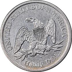 1861-O Demi-dollar assis Joli XF Détails Bel attrait visuel Belle frappe
