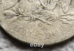 1861-O Demi-dollar assis Liberty Date rare de la guerre civile Détail XF Corrodé