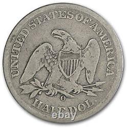 1861-O Demi-dollar assis de la Liberté en bon état