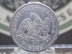 1861 O Demi-dollar en argent à l'effigie de la Liberté assise, époque de la GUERRE CIVILE 50c #A1 ECC&C, Inc.