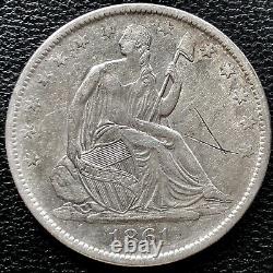 1861 O Liberté Assise Demi-dollar Csa Obverse Wb-103 Confederate #15258
