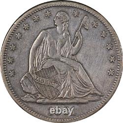 1861-S Demi-dollar assis Détails XF de choix Bel attrait visuel Belle frappe