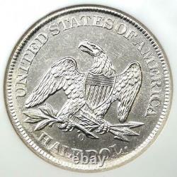 1861-o Assis Liberty Half Dollar 50c Coin Ngc Unc B (ms) Ss Naufrage
