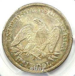 1861-o Assis Liberty Half Dollar 50c. Speared Olive & Bisected Date Pcgs Vf30