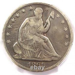 1861-o Csa Obverse Seated Liberty Demi-dollar 50c Fs-401 Détails De L'amende De Pcgs