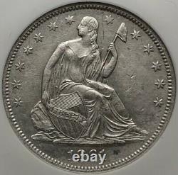1861-o Liberté Assise Demi-dollar 50c Louisiana Ss République Navire (c) Unc