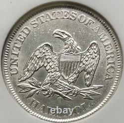 1861-o Liberté Assise Demi-dollar Confederate W-09 Ss République Épave (a) Unc
