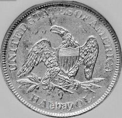 1861-o Liberty Assis Argent Demi-dollar Ss République Épave (csa W-11a)
