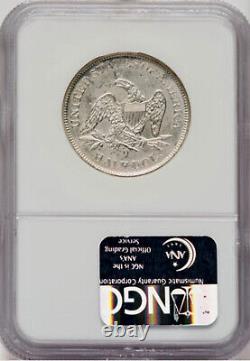 1861-o Liberty Assis Argent Demi-dollar Ss République Épave (csa W-11a)