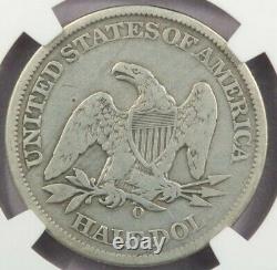 1861-o Liberty Seated Half Dollar Csa Obverse Die Crack Ngc Fine Details