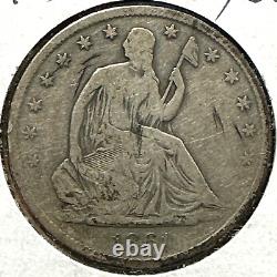 1861-s 50c Liberté Assise Demi-dollar (73698)