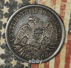 1861-s Seated Liberty Silver Half Dollar Collector Coin Livraison Gratuite