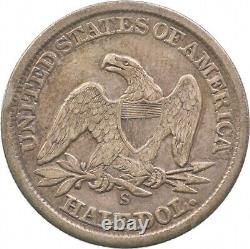 1862-S Demi-Dollar Liberty Assis 4702