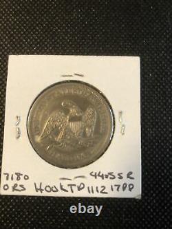 1863 S Seated Liberty Demi-dollar, Haute Qualité, Faible Teneur Au
