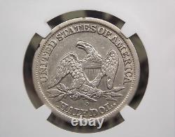 1864 S Demi-dollar en argent Liberty assis 50c NGC Détails VF #007 ECC&C, Inc