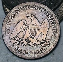 1864 Seated Liberty Half Dollar 50c CIVIL War Date Good Silver Us Coin Cc12100