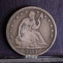 1864-s Liberty Siège À Moitié Dollar Détails De L'amende (#40938)
