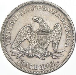 1865 Seated Liberty Demi-dollar 7898