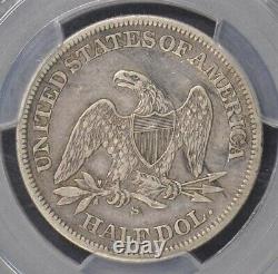 1865-s 50c Liberty Assis Demi-dollar Pcgs Xf40
